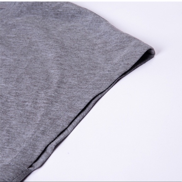 Grey wide leg pant and crop top set - Picture 7 of 8